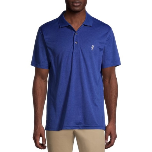 Izod Other - Izod Golf Comfort Stretch Grid Cobalt Blue Polo Shirt